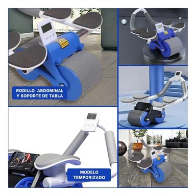 PACK4 AB WHEEL 2 EN 1 CON TABLERO ANALOGICO PARA ENTRENAMIENTO INTENSO AZUL Y+REGALO STICKER - 2