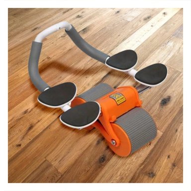 PACK6 RODILLO ABDOMINAL 2 EN 1 CON CONTADOR ANALOGICO PARA CASA NARANJA - 5