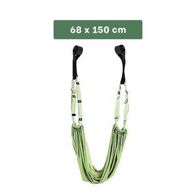 CUERDA AEREA LIGERA, SEGURA Y AJUSTABLE PARA YOGA COLOR VERDE Y+REGALO STICKER - 4
