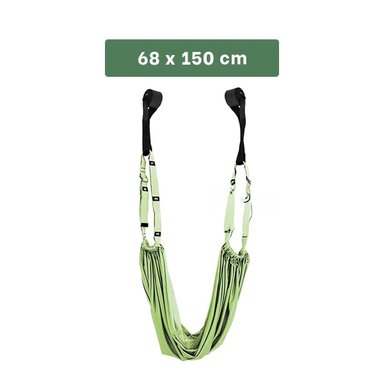 PACK4 HAMACA AEREA AJUSTABLE Y COMODA PARA FLEXIBILIDAD COLOR VERDE Y+REGALO STICKER - 4