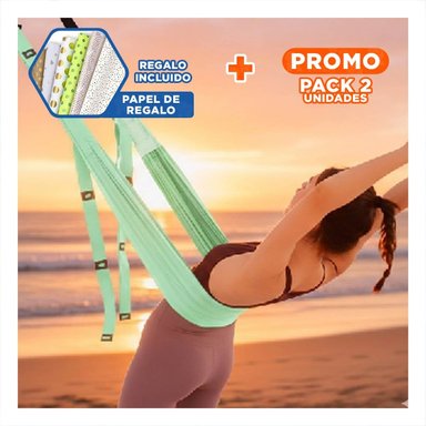 PACK2 CINTA AEREA DE ENTRENAMIENTO COMODA Y AJUSTABLE COLOR VERDE Y+PAPEL REGALO - 1