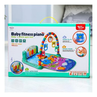 PACK2 CENTRO VERDE AGUA CON PIANO Y ARCO PARA JUEGO SEGURO EN CASA Y+REGALO STICKER - 5
