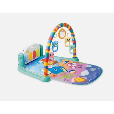 MANTA VERDE AGUA CON PIANO Y ARCO PARA DESARROLLO TEMPRANO Y+POST IT - 3
