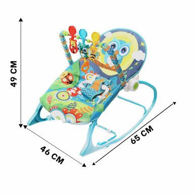 HAMACA MECEDORA DE MECEDORA AZUL PARA ESTIMULACION TEMPRANA Y UNICA Y+REGALO STICKER - 4