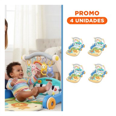 PACK4 CENTRO FUNCIONAL 2 EN 1 CON PIANO CELESTE PARA MOVIMIENTO GUIADO Y+REGALO STICKER - 1
