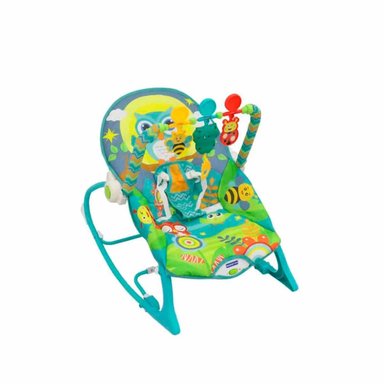 PACK2 ASIENTO CON FIGURA DE MECEDORA AZUL VIBRATORIA PARA NINOS DE CALIDAD Y+REGALO STICKER - 2