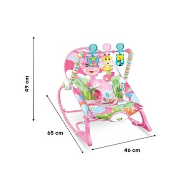 PACK2 SILLA EDUCATIVO CON FIGURA DE MECEDORA ROSADO VIBRATORIA SONORO CASA - 4