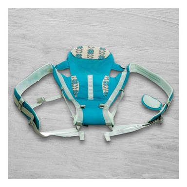 PACK4 PORTABEBE LIGERO 3 EN 1 AZUL ACOLCHADO PARA PASEOS PROLONGADOS Y+PAPEL REGALO - 2