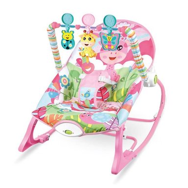 ASIENTO SONORO CON DISENO DE MECEDORA ROSADO VIBRATORIA EDUCATIVO NINOS Y+PAPEL REGALO - 1