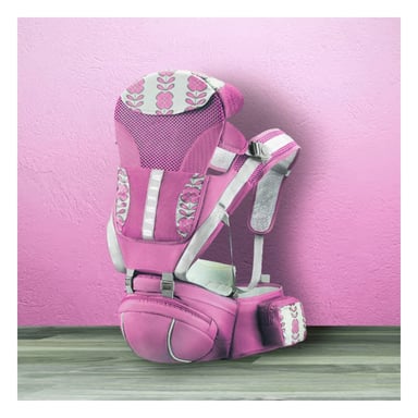 PORTABEBE FUNCIONAL 3 EN 1 ROSADO COMODO CON CORREAJE REGULABLE - 2