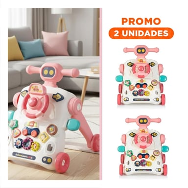 PACK2 CENTRO DE ACTIVIDADES DE TUERCAS ROSADO PARA HOGAR MODERNO - 1