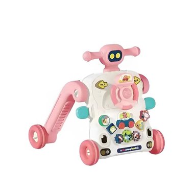 PACK2 CAMINADOR CON FIGURA DE TUERCAS ROSADO PARA NINOS DE CALIDAD Y+REGALO STICKER - 2