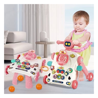 CORREPASILLOS ROSADO DE TUERCAS PARA CAMINAR Y JUGAR EN CUARTO Y+LIGAS REGALO - 1
