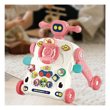 CAMINADOR INFANTIL DE TUERCAS ROSADO PARA JUEGO DIARIO EN CASA Y+REGALO STICKER - 2