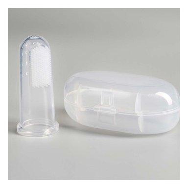 PACK12 MASAJEADOR ENCIAS ESTILO DEDAL PARA BEBE CON ESTUCHE PARA DIENTES Y+PAPEL REGALO - 3