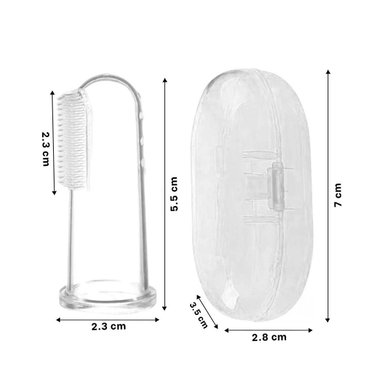PACK12 MASAJEADOR ENCIAS ESTILO DEDAL PARA BEBE CON ESTUCHE PARA DIENTES Y+PAPEL REGALO - 4