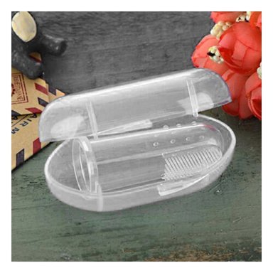 PACK12 MASAJEADOR ENCIAS ESTILO DEDAL PARA BEBE CON ESTUCHE PARA DIENTES Y+PAPEL REGALO - 5