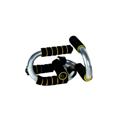 SOPORTE ACTIVO PUSH UP EN FORMA DE S AMARILLO CON AGARRE ERGONOMICO Y+REGALO STICKER - 3
