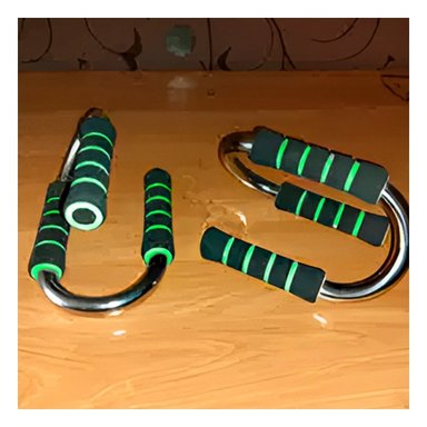 SOPORTE ACTIVO PUSH UP EN FORMA DE S VERDE CON AGARRE ERGONOMICO Y+REGALO STICKER - 2