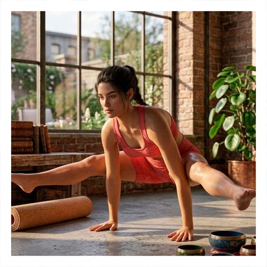 PACK2 DUPLA FITNESS TOP Y SHORT FITNESS YOGA ROJO CON SOPORTE FIRME Y+REGALO STICKER - 3