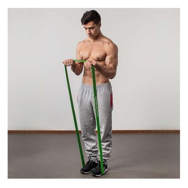 CINTA VERDE 25 A 57KG PARA EJERCICIOS DE BRAZOS Y+PAPEL REGALO - 2