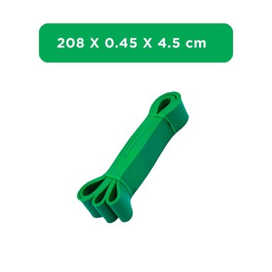 CINTA VERDE 25 A 57KG PARA RUTINAS FITNESS Y+POST IT - 4