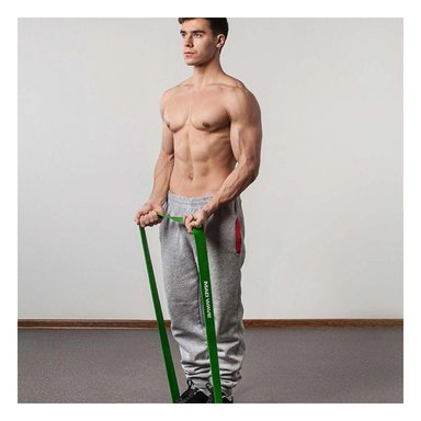 PACK6 COMPLEMENTO FITNESS VERDE 25 A 57KG PARA EJERCICIOS EN CASA Y+REGALO STICKER - 3