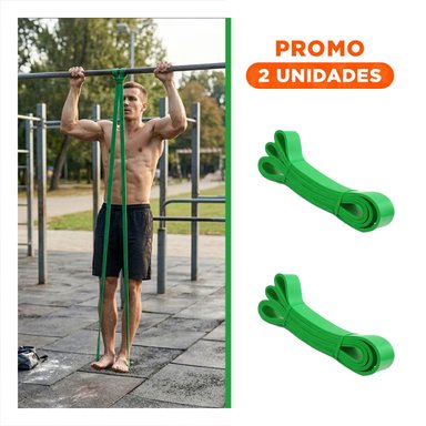 PACK2 TIRA DE RESISTENCIA VERDE 25 A 57KG PARA CALISTENIA - 1