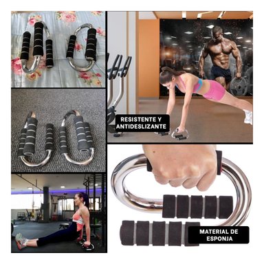 SISTEMA FITNESS EN FORMA DE S GRIS PARA FORTALECER BRAZOS Y+LIGAS REGALO - 5