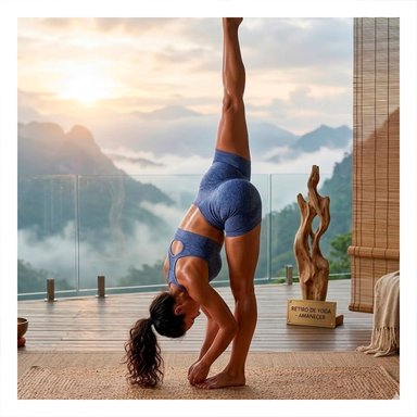 PACK6 EQUIPO YOGA TOP Y SHORT FITNESS YOGA AZUL CON COMPRESION LIGERA Y+REGALO STICKER - 5