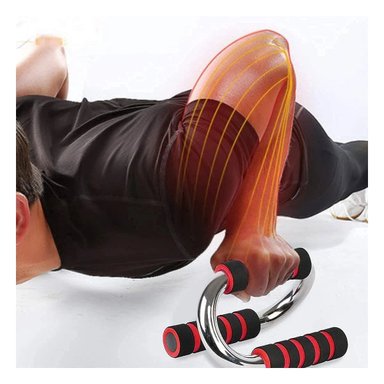 PACK2 IMPLEMENTO DEPORTIVO EN FORMA DE S ROJO PARA PECHO DEFINIDO Y+PAPEL REGALO - 2