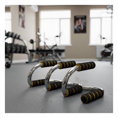 PACK4 SET MUSCULAR PUSH UP EN FORMA DE S AMARILLO CON ESTRUCTURA RESISTENTE Y+REGALO STICKER - 3