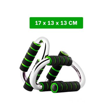 PACK6 PLATAFORMA ACTIVA PUSH UP EN FORMA DE S VERDE CON AGARRE COMODO Y+REGALO STICKER - 4
