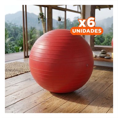 PACK6 CIRCULO DE PILATES 75CM ROJO REFORZADO PARA CORE Y+REGALO STICKER - 1