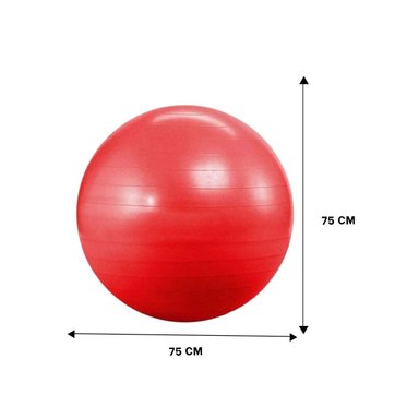 PACK6 CIRCULO DE PILATES 75CM ROJO REFORZADO PARA CORE Y+REGALO STICKER - 4