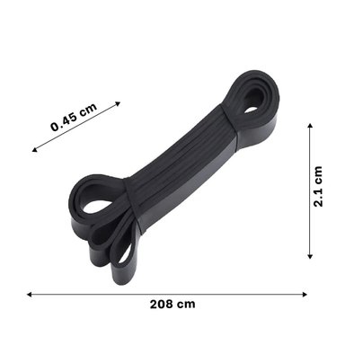 CINTA NEGRA 11 A 29KG PARA EJERCICIOS DE BRAZOS Y+REGALO STICKER - 4