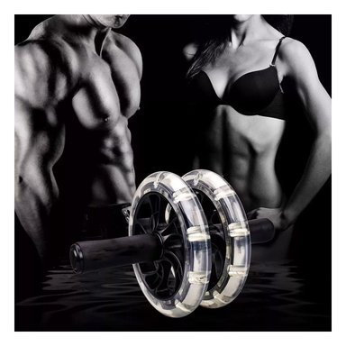 RUEDA ABDOMINAL TRANSPARENTE CON DOBLE SOPORTE PARA ACTIVO - 2