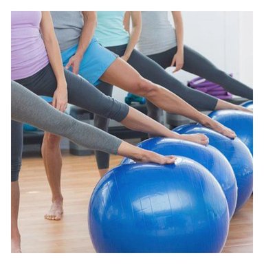PACK6 CIRCULO DE PILATES 75CM AZUL REFORZADO PARA CORE Y+PAPEL REGALO - 2