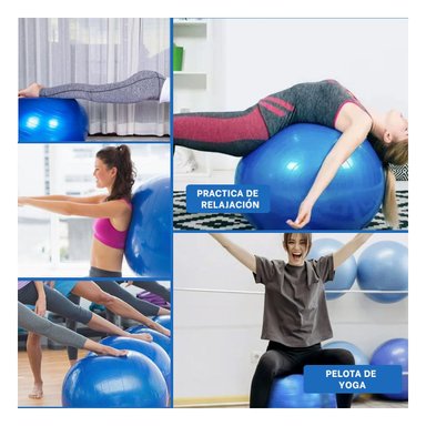 PACK6 CIRCULO DE PILATES 75CM AZUL REFORZADO PARA CORE Y+PAPEL REGALO - 3