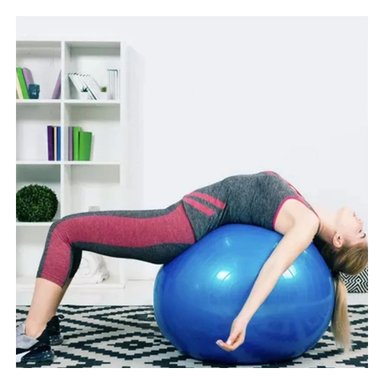 PACK6 CIRCULO DE PILATES 75CM AZUL REFORZADO PARA CORE Y+PAPEL REGALO - 5