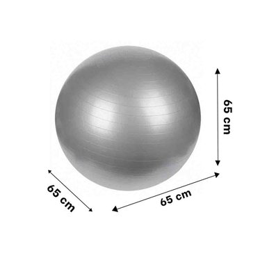 PACK2 PELOTON DE YOGA 65CM PLOMO ANTIDESLIZANTE PARA ENTRENAMIENTO Y+PAPEL REGALO - 4