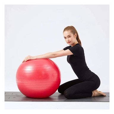 PELOTA PILATES COMODA Y FIRME CON SOPORTE PARA RUTINA Y ENTRENAMIENTO - 2