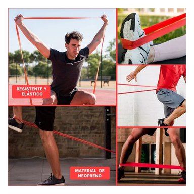 CINTA ROJA 7 A 16KG PARA ENTRENAMIENTO FUNCIONAL EN CASA - 5