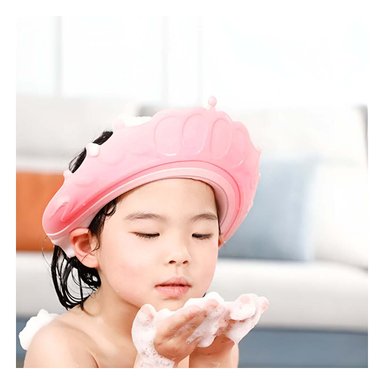 PACK6 CUBRE CABEZA DE DUCHA AJUSTABLE PARA NINOS ROSADO MOL 2 PRACTICO Y+REGALO STICKER - 5