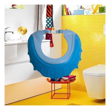 ARO PROTECTOR DE DUCHA AJUSTABLE PARA NINOS CELESTE MOL 2 Y+PAPEL REGALO - 3