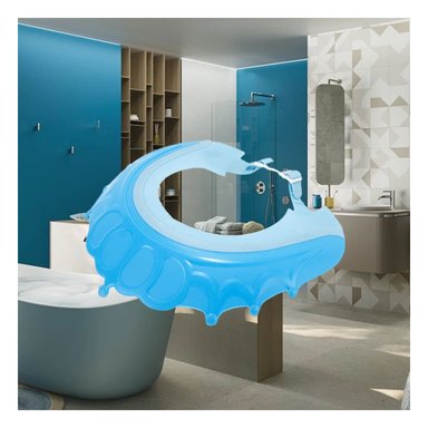 PACK2 COMPLEMENTO DE DUCHA AJUSTABLE PARA NINOS CELESTE MOL 2 SEGURO Y+REGALO STICKER - 3