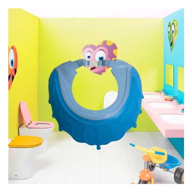 COBERTURA DE DUCHA AJUSTABLE PARA NINOS CELESTE MOL 2 SEGURA - 1