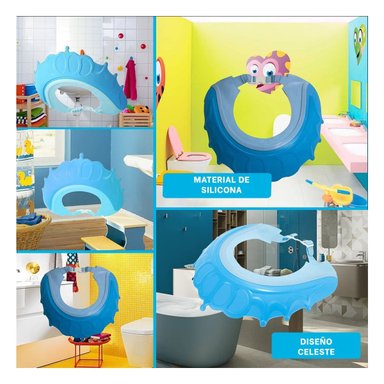 COBERTURA DE DUCHA AJUSTABLE PARA NINOS CELESTE MOL 2 SEGURA - 5