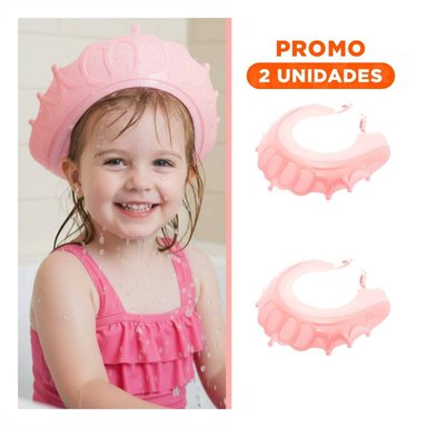 PACK2 COBERTOR DE DUCHA AJUSTABLE PARA NINOS ROSADO MOL 2 SEGURO - 1