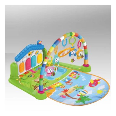 PACK4 PLATAFORMA DE ESTIMULACION PARA BEBE CON PIANO CASITA VERDE HUANGER - 2